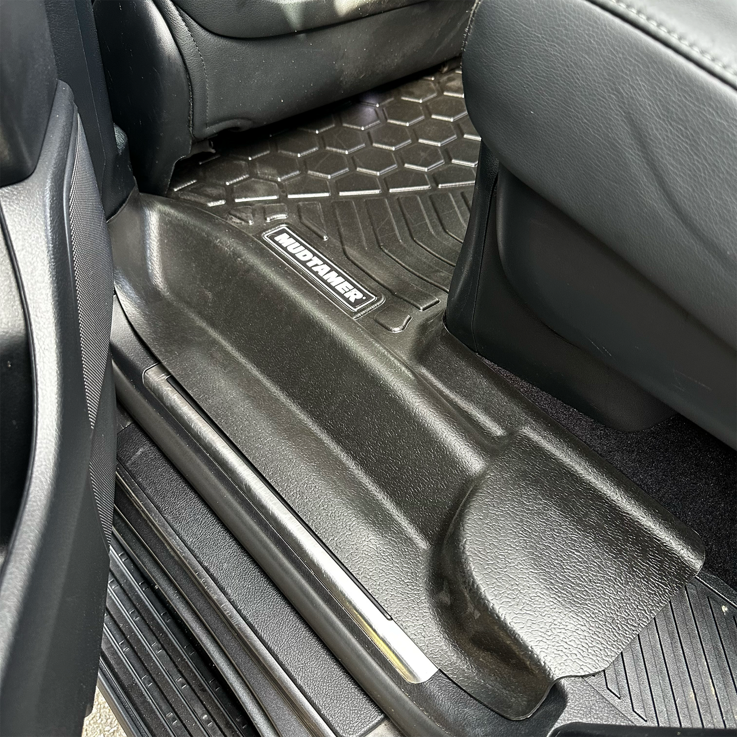 Rear MUDTAMER floor mat installed in a Toyota Landcruiser 200 Series