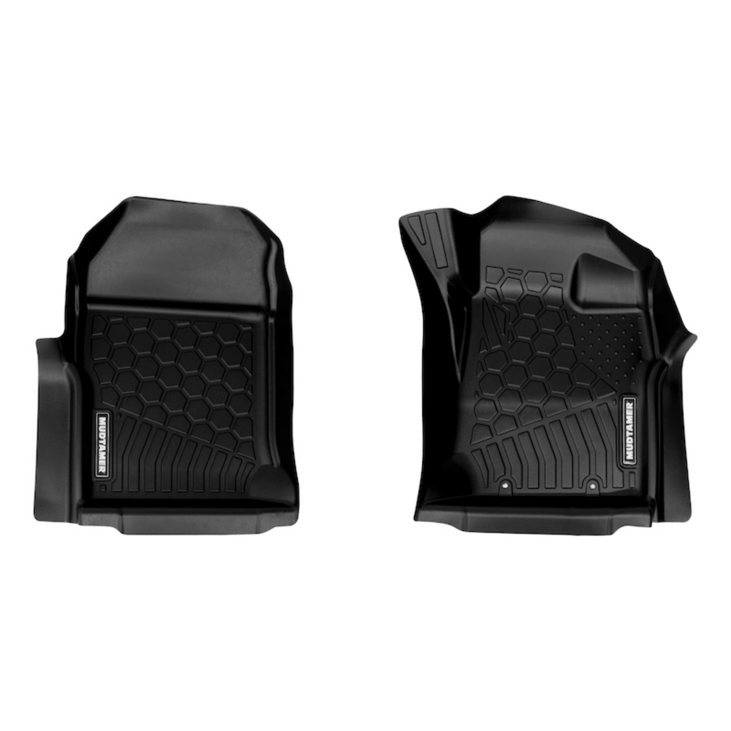 Front set of MUDTAMER floor mats for a Mazda BT-50 on a white background